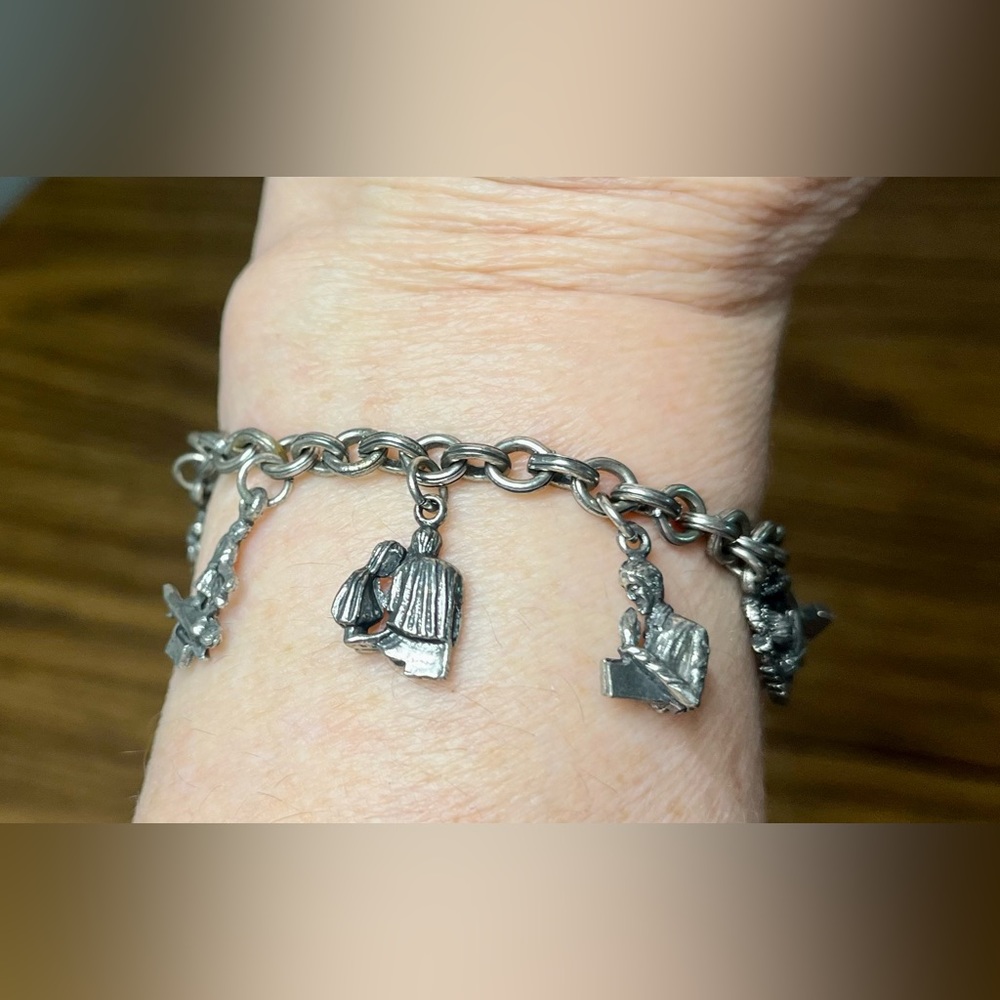 Coro vintage 10 commandments bracelet Sz 6 1/4 jewelry